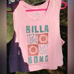 NWOT Billabong Cropped Muscle Tank Top